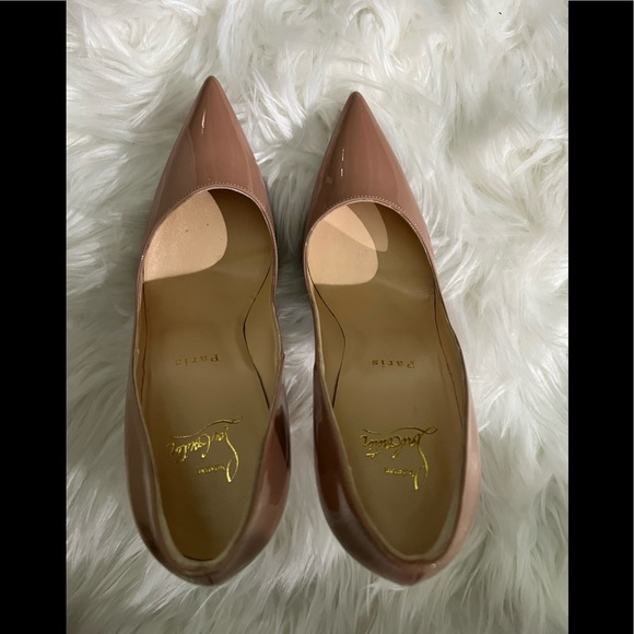 Christian Louboutin SO KATE 120MM Nude Patent Pump Heels - Picture 11 of 16